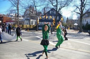 Lady Blaze in the New Haven St. Patrick's Day parade
