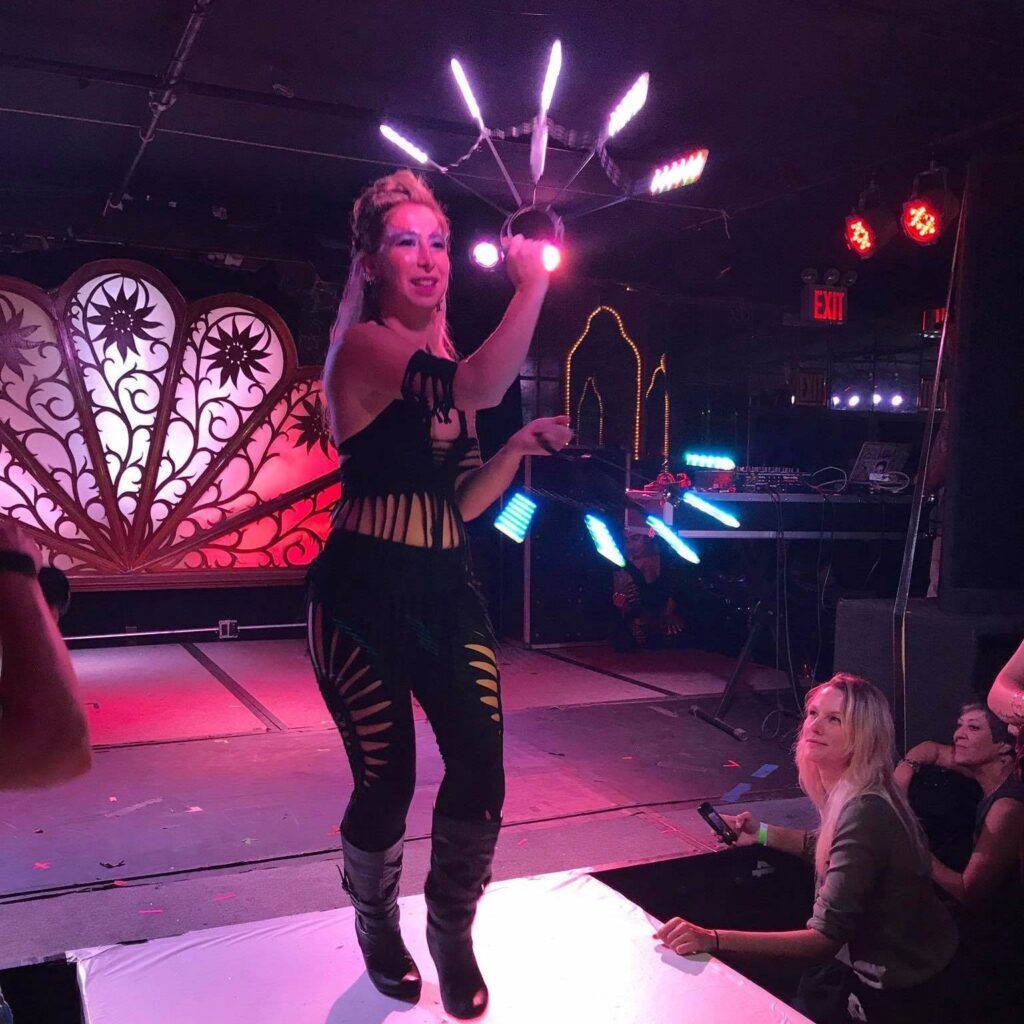 Lady blaze with pyroterra LED fans. LED performance